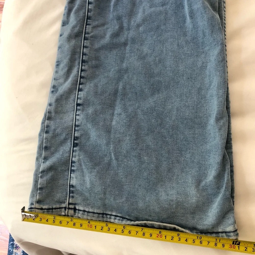 Gap Kids Light Blue Wide-Leg Jeans Elastic Waist Band XL/12